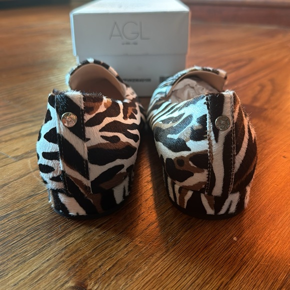 AGL Haircalf Animal Print Loafer - Picture 9 of 9